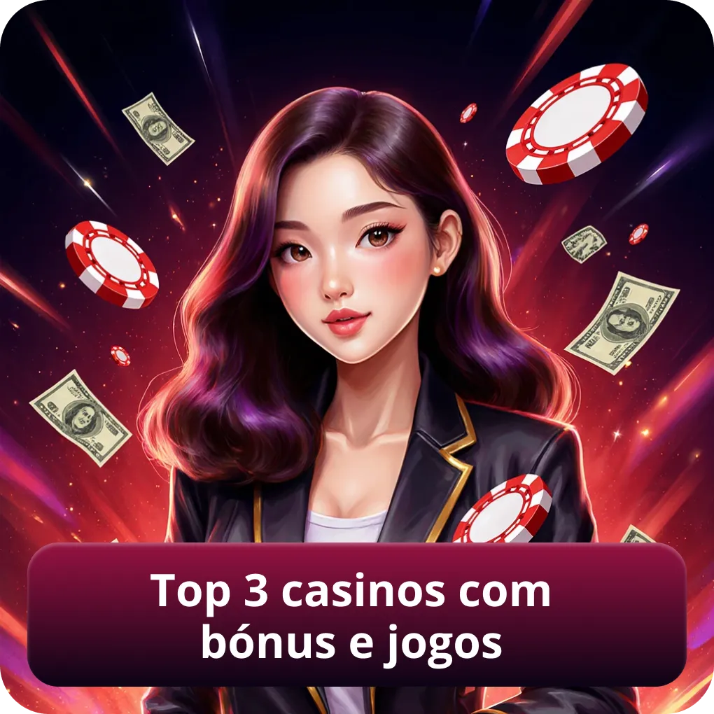 Top 3 casinos online com bónus exclusivos e jogos variados